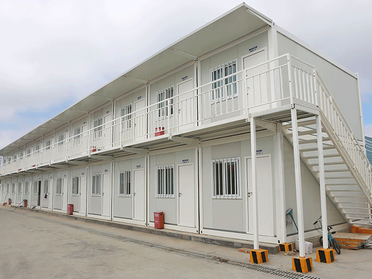 Nhà lắp ghép Địa điểm xây dựng Nhà chứa Container Nhà ở Mô-đun Lắp đặt dễ dàng