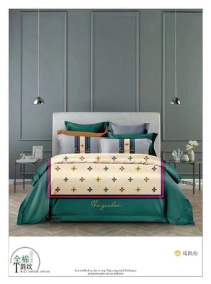 Thiết kế thời trang 100% Long Staple Cotton Reactive Print Customize Bedding Set Home Textile