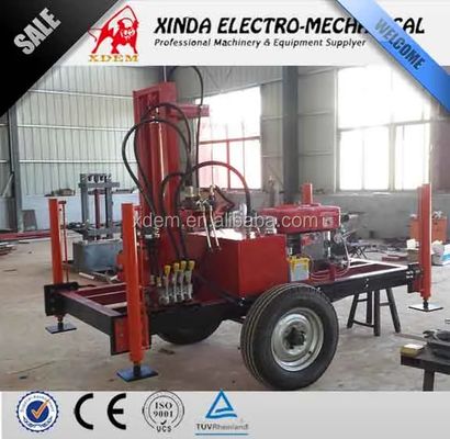 YZ50-150H Máy khoan giếng nước bằng dầu diesel thủy lực ốp tùy chọn / khung xe lướt lướt 210m Deep Borehole Drilling Rig Max 400mm Diameter Variable Speed Water Drilling Equipment For Farm Irrigation
