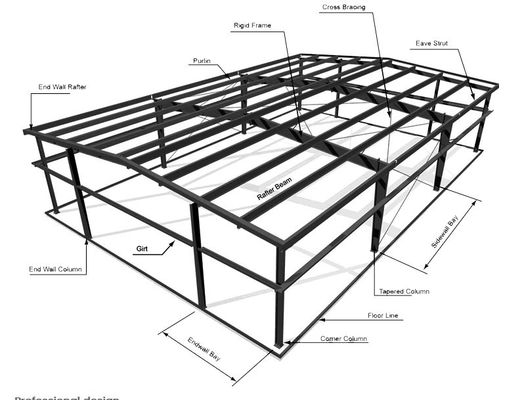 XDEM Khí cấu trúc thép chế tạo sẵn kho Xưởng sản xuất Khung kim loại