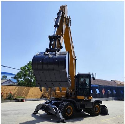 SHANZHONG 21ton Wheel Excavator SZL215 Máy đào thủy lực