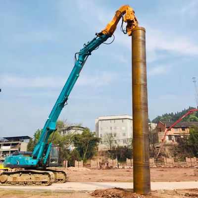 Tùy chỉnh 20-60 Ton Digger Piling Boom Extension Boom và Arm với búa cho máy đào xây dựng