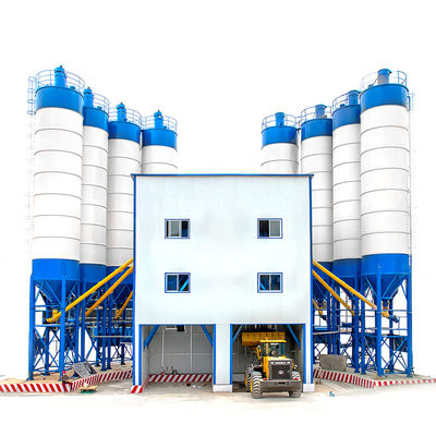 Nhà máy sản xuất bê tông cao HZS60 60M3H 110kw Nhà máy sản xuất bê tông trung tâm thương mại với máy trộn