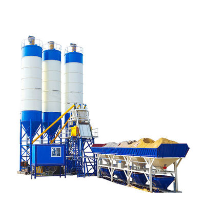 Nhà máy sản xuất bê tông cao HZS60 60M3H 110kw Nhà máy sản xuất bê tông trung tâm thương mại với máy trộn