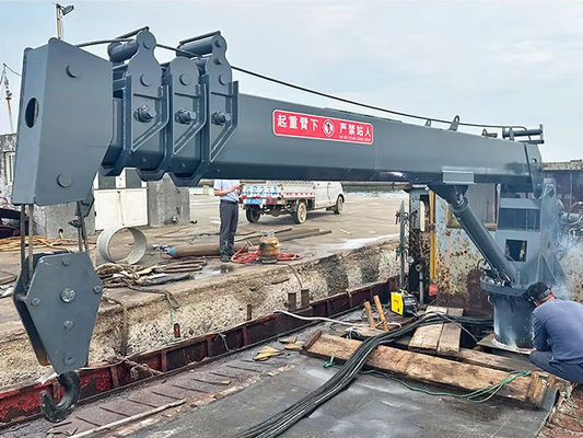 XDEM Tăng lượng lớn Hydraulic Telescopic Arm Dock Cranes Ship Crane Nhà sản xuất Động cơ nâng nặng trong xưởng đóng tàu