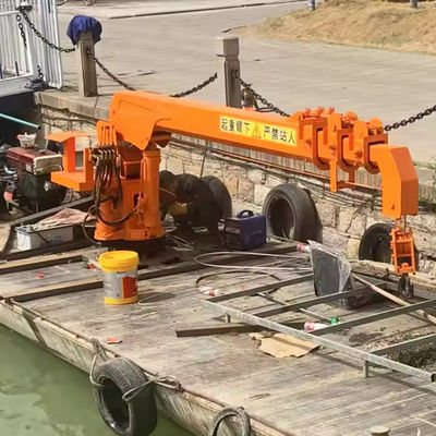 XDEM Đàn cẩu nổi Đàn cẩu kính thiên văn Đàn cẩu thủy lực cố định cho tàu và thuyền đánh cá từ bến tàu