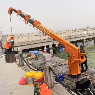 XDEM Đàn cẩu nổi Đàn cẩu kính thiên văn Đàn cẩu thủy lực cố định cho tàu và thuyền đánh cá từ bến tàu