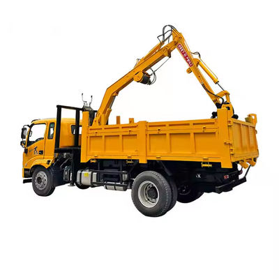 XDEM Multifunctional Hydraulic Rotating Boom Grab Timber Crane với khung ô tô cho sử dụng nông nghiệp