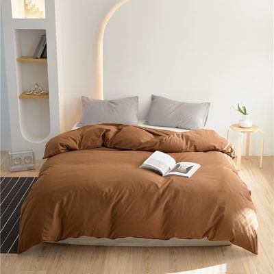 Modern Brown Pure Cotton Duvet Cover Bed Linen Set Chất dùng gối Độ bền cao