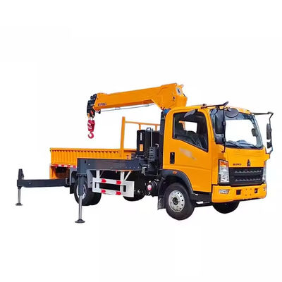 XDEM Cải thiện phạm vi và tính linh hoạt Howo Brand Dump Truck Crane gắn với boom kính thiên văn