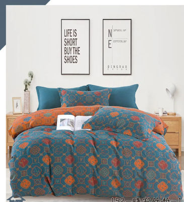 Sức khỏe &amp; thoải mái 100% bông giặt Jacquard Quần phủ giường Chăn giường Chăn trang bị