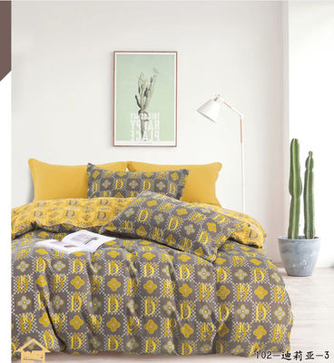 Đồ ngủ kiểu Jacquard Châu Âu màu bông hoàn chỉnh