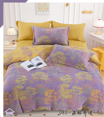 Màu cotton tinh khiết dệt phủ chăn giường tấm gối vỏ trang bị tấm