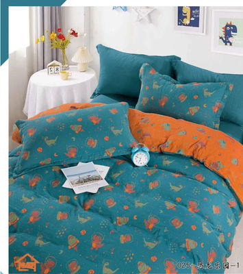 Full Cotton Color Weaving Bedding Set Quần phủ Đệm Jacquard Vải tùy chỉnh Kích thước