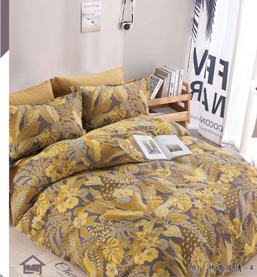100% vải bông rửa đôi Jacquard giường Set phủ chăn