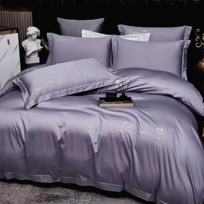 100S Cotton Ai Cập thêu phủ chăn giường đặt nhà sản phẩm dệt may tùy chỉnh kích thước
