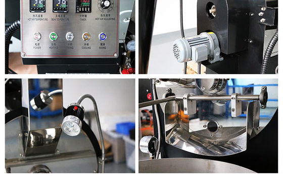 Công nghiệp Lpg Gas1kg 2kg Cacao Coffee Bean Toasting Toaster Thương mại Điện Cacao Toaster Máy máy cà phê