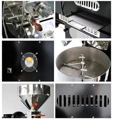 Công nghiệp Lpg Gas1kg 2kg Cacao Coffee Bean Toasting Toaster Thương mại Điện Cacao Toaster Máy máy cà phê