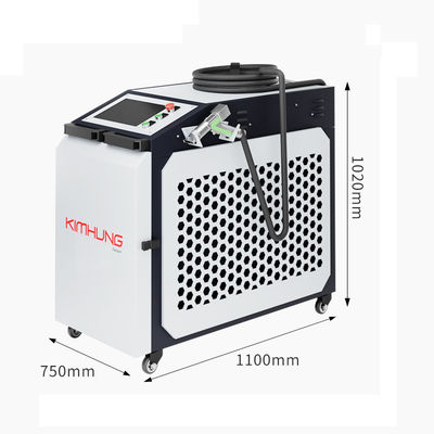 Máy làm sạch laser tốc độ cao 1500W 2000W làm mát bằng không khí Vật liệu không gỉ kim loại Rust Oil Oxidation Layer Removal
