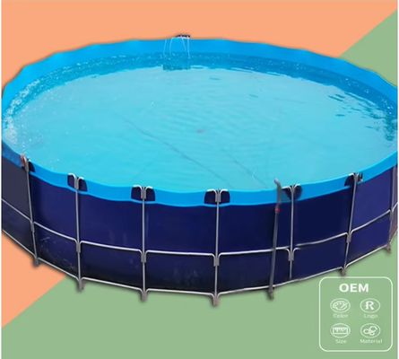 Bể vuông PVC gấp gọn XDEM cho nông nghiệp, Bể vuông bạt nuôi trồng, Hình chữ nhật cho trang trại cá