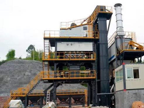 Trạm trộn bê tông nhựa di động 80t/h, trạm trộn nhựa đường Trung Quốc hiệu quả cao