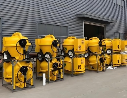 Máy trộn bê tông di động 350L 14M3/h