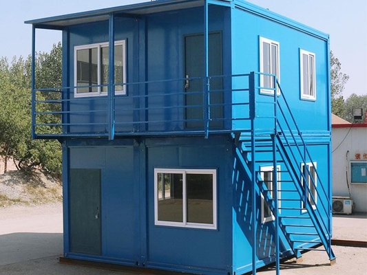 Nhà container hai tầng Nhà tiền chế Sơn mạ kẽm nhúng nóng