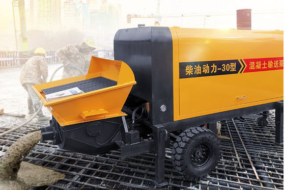 37KW XDEM máy bơm phân phối bê tông 15Mpa 30 mét khối máy bơm kéo