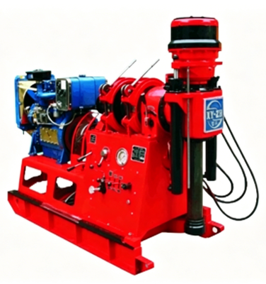 XDEM Chongtan XY-2B Máy khoan lõi loại trục chính Máy khoan thăm dò địa chất 530m Máy khoan giếng khoan phun vữa siêu nhỏ lỗ khoan tối đa 300mm với nguồn điện kép Diesel & điện