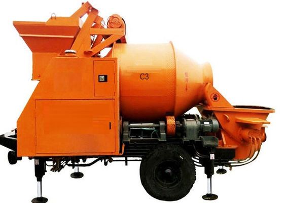 Máy bơm trộn bê tông C3 8Mpa di động gắn trên rơ moóc