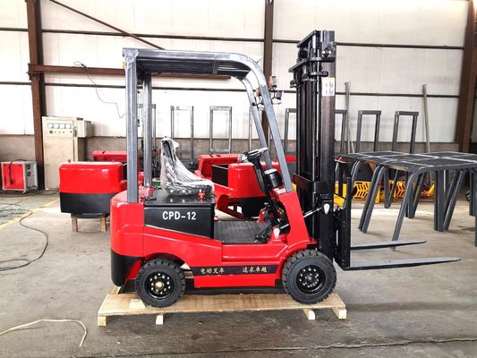 Xe nâng điện 11km / H 2 tấn, Xe nâng vận hành bằng pin 120Ah