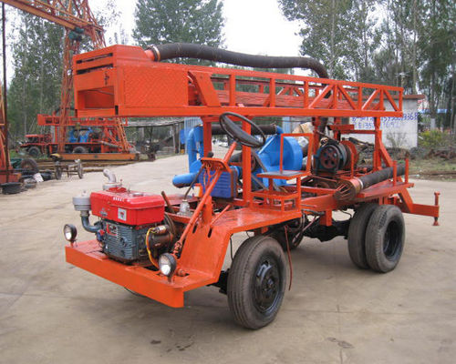Máy kéo 20kw 300m Giàn khoan giếng nước tự hành