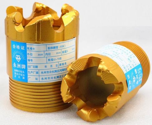 Bit lõi PDC chống mài mòn cho đá cuội, mũi khoan PDC đường kính 75mm