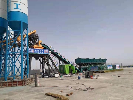 Trạm trộn bê tông di động XDEM HZS60 60cubic mét mỗi giờ